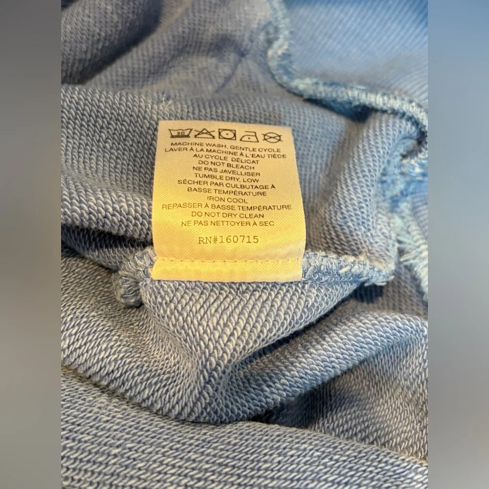 SER.O.YA Size:L Women Rory Blue Hoodie Sweatshirt Dress 100% Cotton - Picture 8 of 14